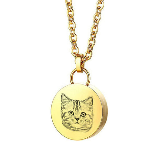 Pet Personalized Cinerary Casket Necklace